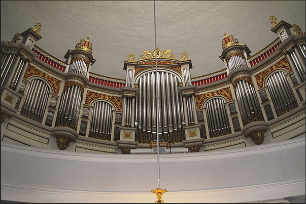 The great pipe organ in the Cathedral