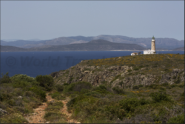 Lighthouse of Spathi Cape, northern tip of the island Lighthouse of Spathi Cape, northern tip of the island