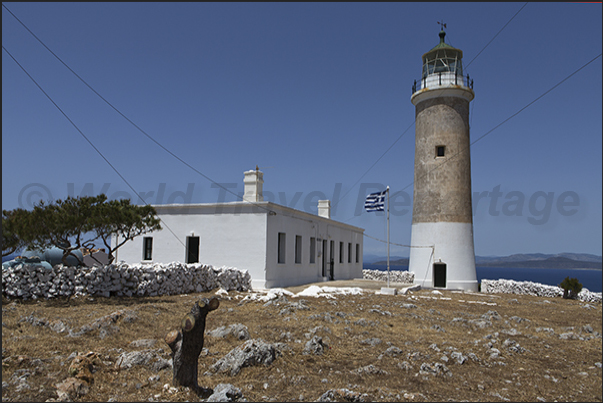 Lighthouse of Spathi Cape, northern tip of the island Lighthouse of Spathi Cape, northern tip of the island