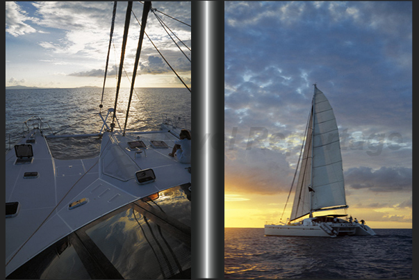 Navigating to the island of Tortola Navigating to the island of Tortola