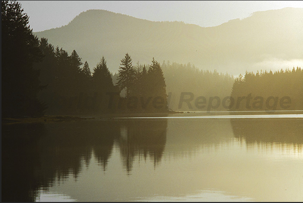 Dozens of lakes are present within the island. A great place to camp