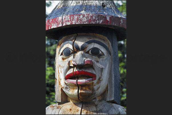 In the Indian Cultural Centre of Duncan, is possible to know the meanings of figures represented on the totems In the Indian Cultural Centre of Duncan, is possible to know the meanings of figures represented on the totems