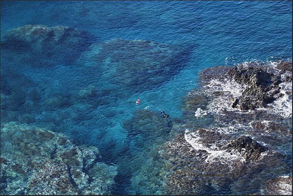 Nurra Coast. The clear waters of Lampianu Bay Nurra Coast. The clear waters of Lampianu Bay