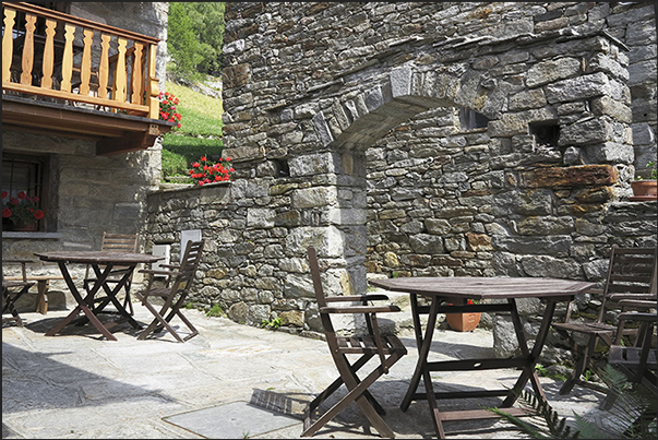 Village of Gruba (1550 m). Alpine architecture