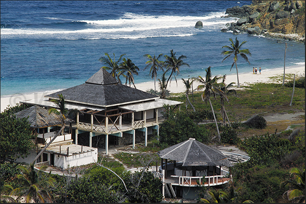 Resort abandoned after the passage of a hurricane