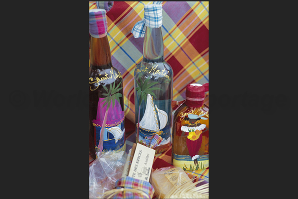 Rum of the Jumbl Distillery, bottled in hand-painted bottles Rum of the Jumbl Distillery, bottled in hand-painted bottles