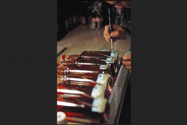 Rum of the Jumbl Distillery, bottled in hand-painted bottles Rum of the Jumbl Distillery, bottled in hand-painted bottles
