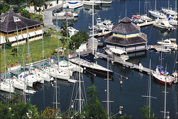 The Marina of Ance Marcel, northeast coast. One of the most important nautical charter bases The Marina of Ance Marcel, northeast coast. One of the most important nautical charter bases