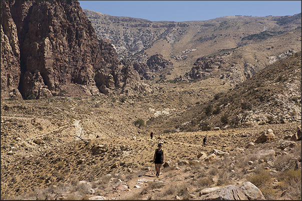 Dana Biosphere Reserve. Upper part of the reserve on the trail to Feynan Dana Biosphere Reserve. Upper part of the reserve on the trail to Feynan