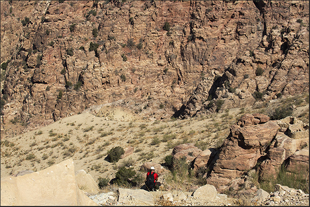 Dana Biosphere Reserve. Upper part of the reserve on the trail to Feynan Dana Biosphere Reserve. Upper part of the reserve on the trail to Feynan