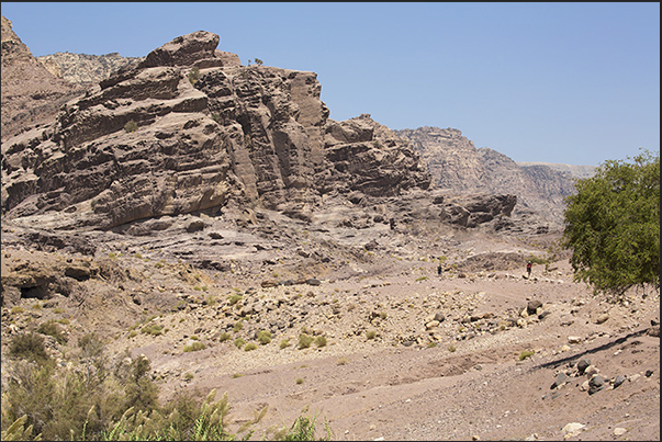 Halfway down the valley begins to open