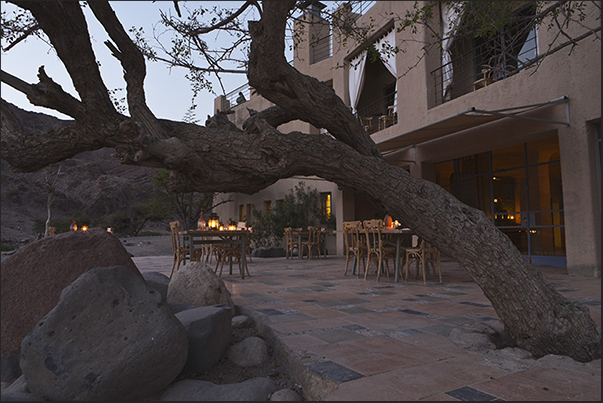 Feynan Ecolodge Hotel at the end of Dana Valley