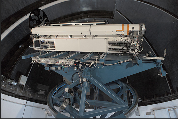 Dome with telescope dedicated to the study of solar coronary and solar protuberances Dome with telescope dedicated to the study of solar coronary and solar protuberances