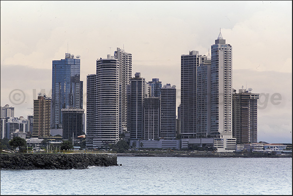 Panama City. The office district Panama City. The office district