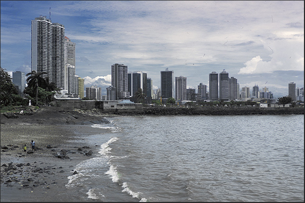 Panama City. One of the beaches of the city Panama City. One of the beaches of the city