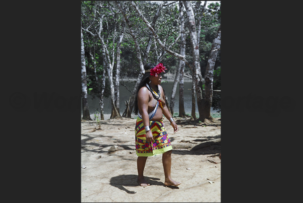 Village Indios Embera in the Forests of Gatun Lake