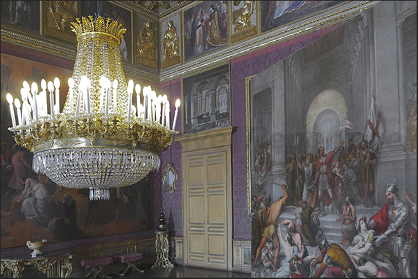 Hall of cuirassier, anteroom of the guards that once controlled the palace