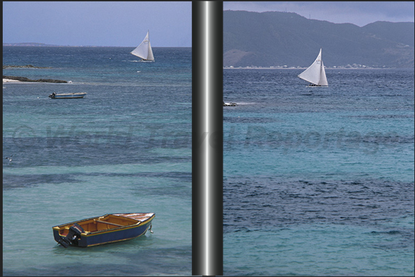 The navigation along the south side of the island in the channel that separates Anguilla from Saint Martin is decidedly quieter