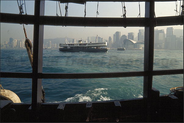 Victoria Harbor, the stretch of sea that separates Hong Kong Island from the mainland