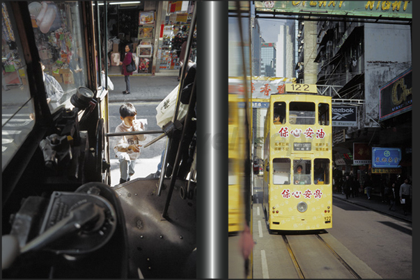 Traveling on the trams Traveling on the trams