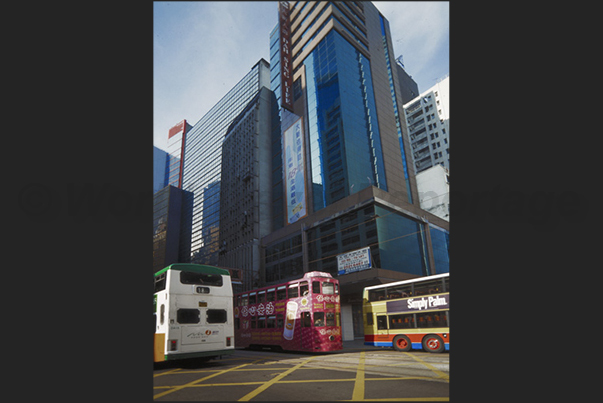 Buses and trams, a battle won by trams as they are the most used public transport by the inhabitants of the city