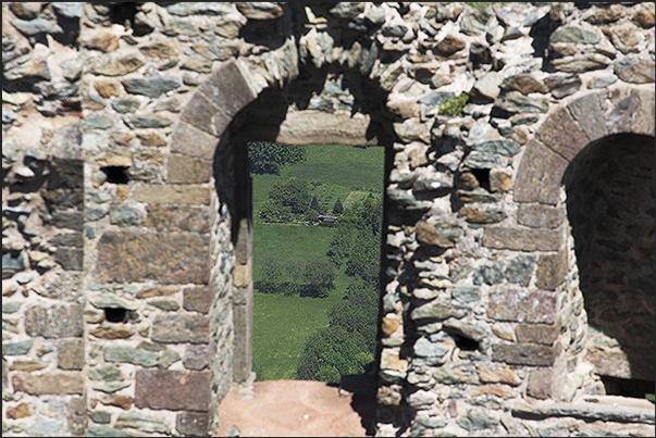Panorama from the windows of the ancient castle Panorama from the windows of the ancient castle