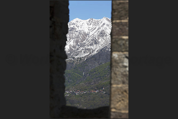 Panorama from the windows of the ancient castle Panorama from the windows of the ancient castle