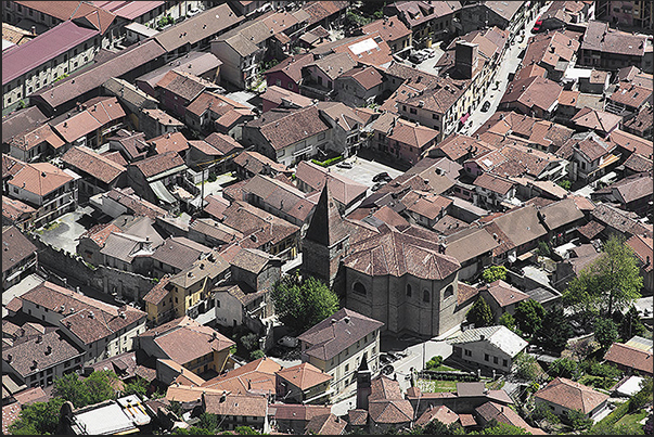 The village of San Ambrogio under the abbey of Sacra di San Michele The village of San Ambrogio under the abbey of Sacra di San Michele