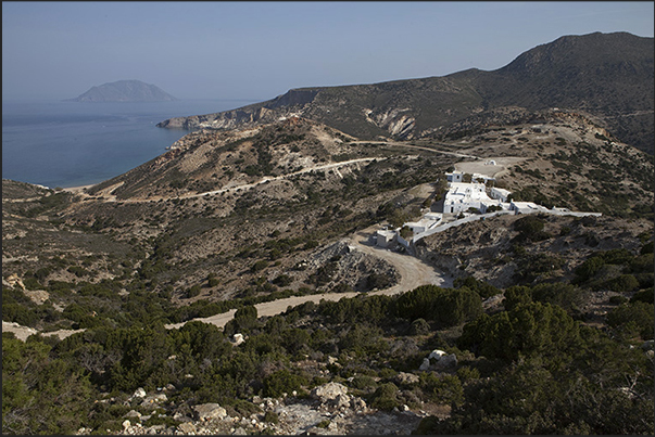 West coast, the uninhabited part of the island with the dirt roads leading to the bay of Agiou Ioannou