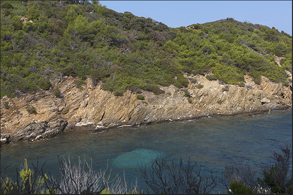 Calanque Longue on the northeastern tip of the island Calanque Longue on the northeastern tip of the island