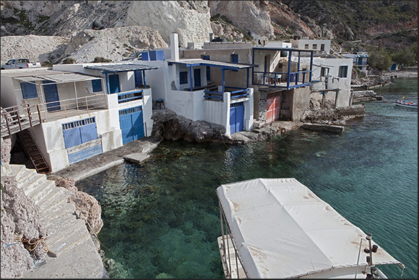 Firopotamos Bay. The fishermen village Firopotamos Bay. The fishermen village