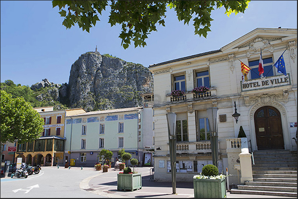 The main square of Castellane The main square of Castellane