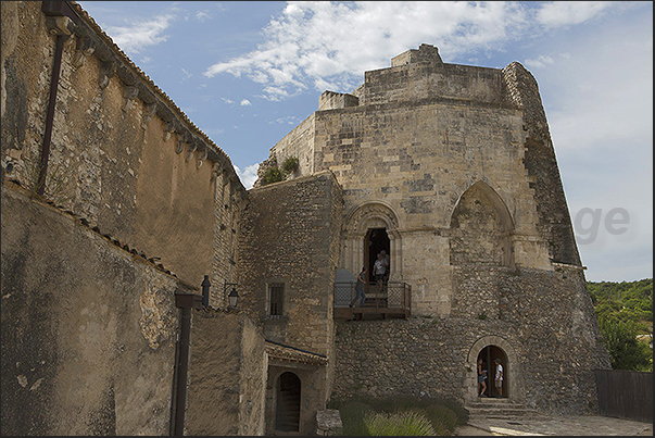 Simiane la Rotonde. Des Agoult Castle, home of a famous lavender-based cosmetics production company Simiane la Rotonde. Des Agoult Castle, home of a famous lavender-based cosmetics production company