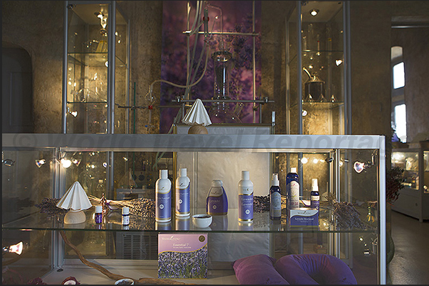 Simiane la Rotonde. The room dedicated to essences and perfumes based on lavender Simiane la Rotonde. The room dedicated to essences and perfumes based on lavender