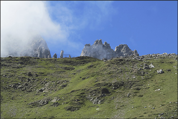 The rocky pinnacles of Grand Seru mountain The rocky pinnacles of Grand Seru mountain