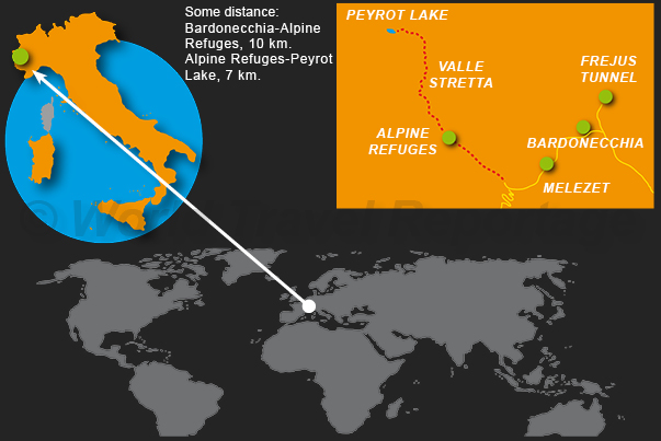 The itinerary along Stretta Valley