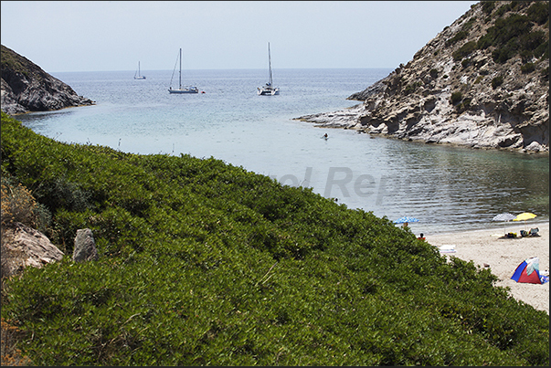 Island of Saint Antioco. Cala Sapone beach on the south west coast of the island Island of Saint Antioco. Cala Sapone beach on the south west coast of the island