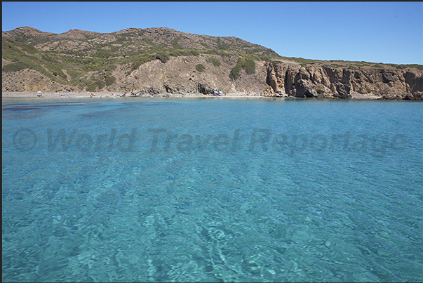 Saint Antioco Island. South-west coast, Porto Sciusciau bay Saint Antioco Island. South-west coast, Porto Sciusciau bay