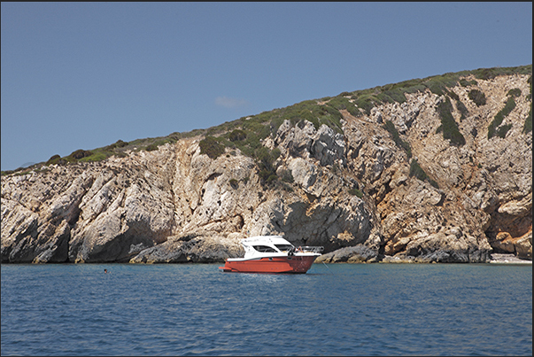 Saint Antioco Island. South east coast near Coaquaddus beach