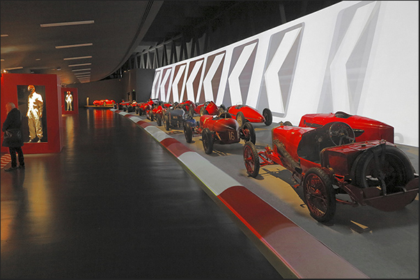A part of the Automobile Museum is dedicated to another symbol of Made in Italy, FERRARI A part of the Automobile Museum is dedicated to another symbol of Made in Italy, FERRARI