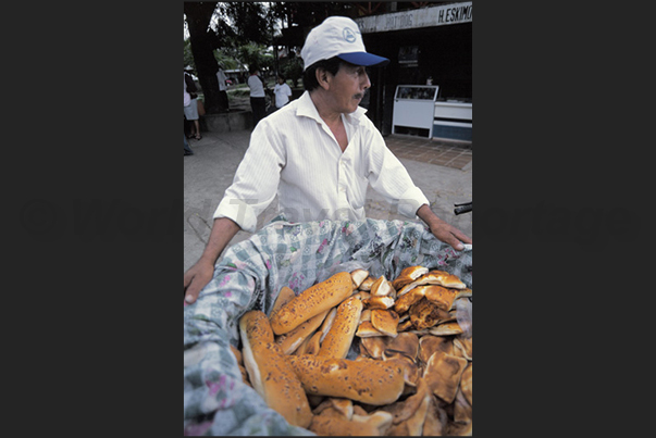 City of Masaya. The delivery of bread City of Masaya. The delivery of bread
