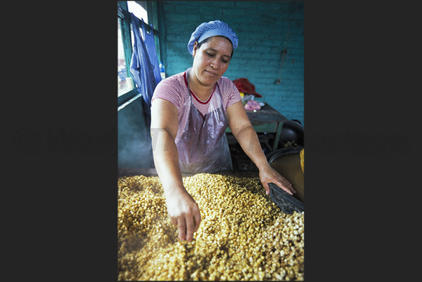 City of Leon. Corn is a fundamental element of Nicaraguan cuisine City of Leon. Corn is a fundamental element of Nicaraguan cuisine