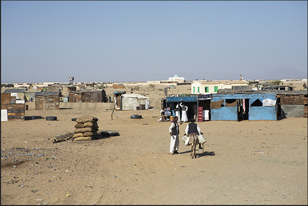 On the road toward Suakin. Villages in the desert