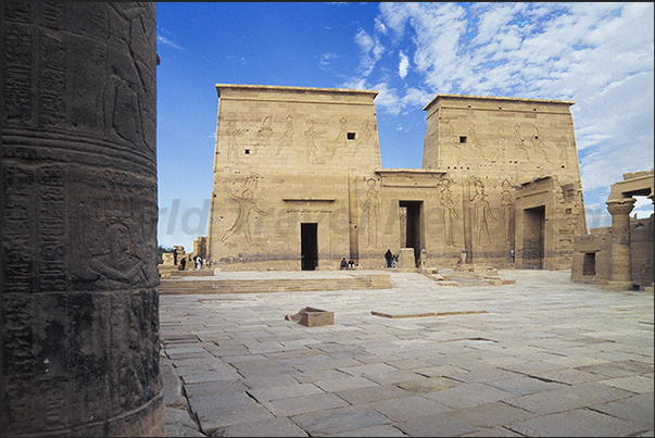 Philae Temple on Agilka Island near Aswan Dam