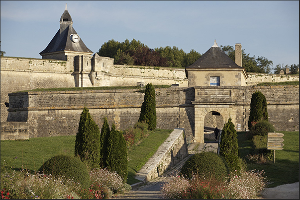 Village of Blaye. Citadel fortified by architect Vauban (17th century)