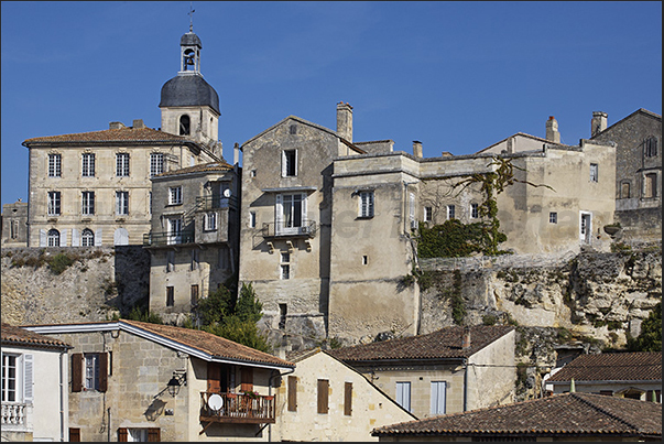 Village of Bourg on Dordogne river Village of Bourg on Dordogne river