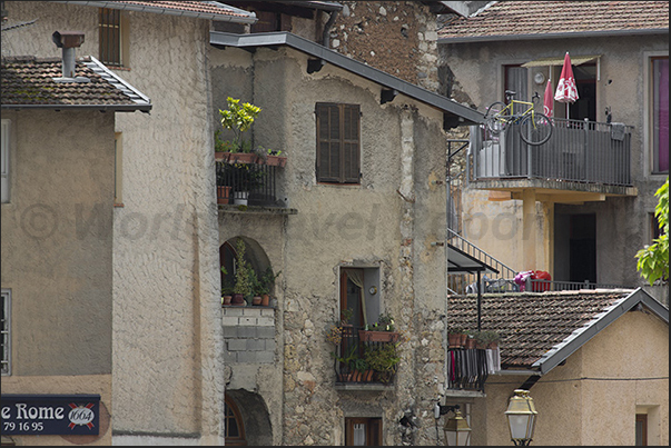 Sospel. The houses of the historic center