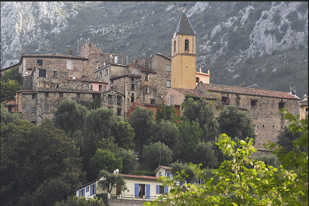 The medieval village of Gorbio The medieval village of Gorbio
