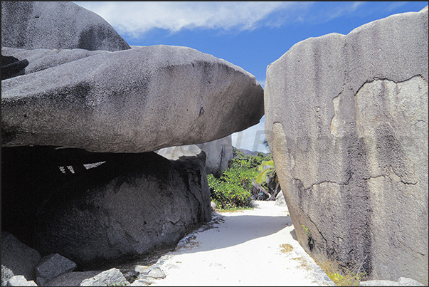 The path along the south west coast that reaches the most beautiful beaches of the island