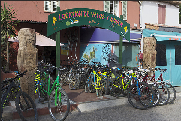 Bicycle rental shop